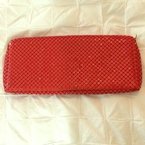 Orange sequined purse